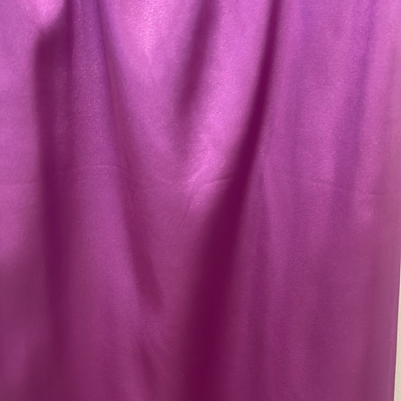 Arden B Satin Low Back Beaded Halter Raspberry Purple Mini Dress -XS - Picture 5 of 8